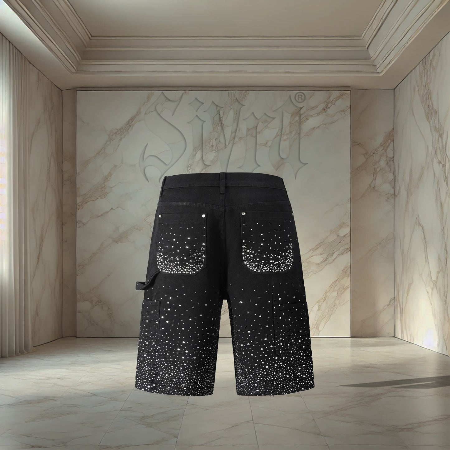 Black Neon Jorts