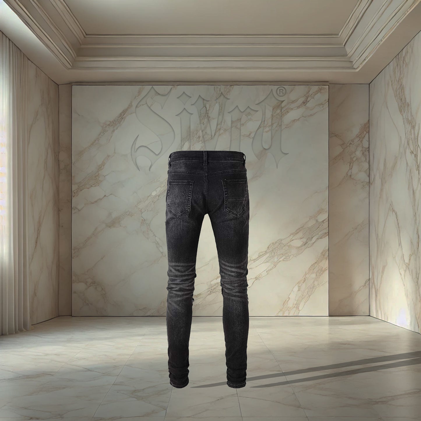 Black Bandana Denim
