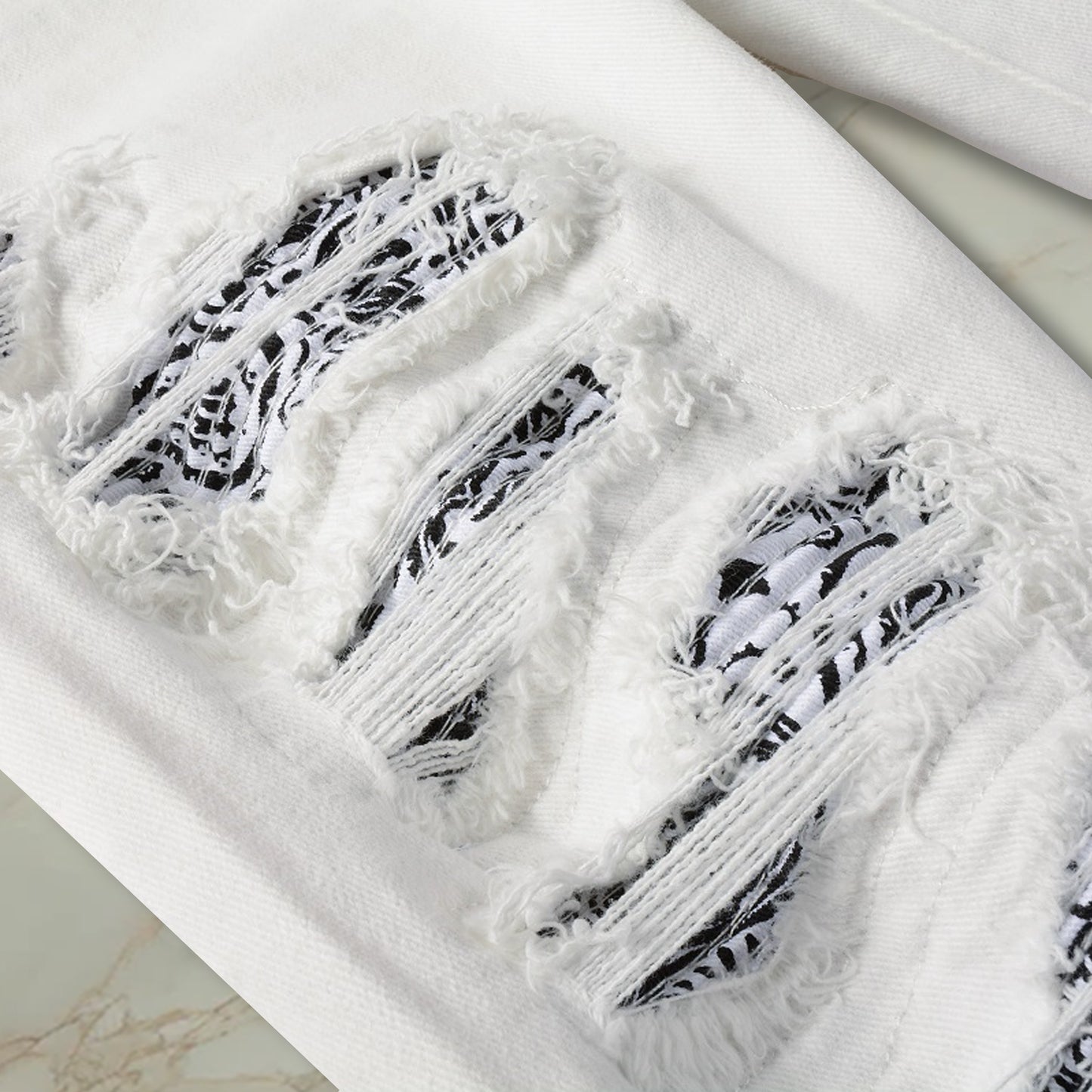 White Bandana Denim