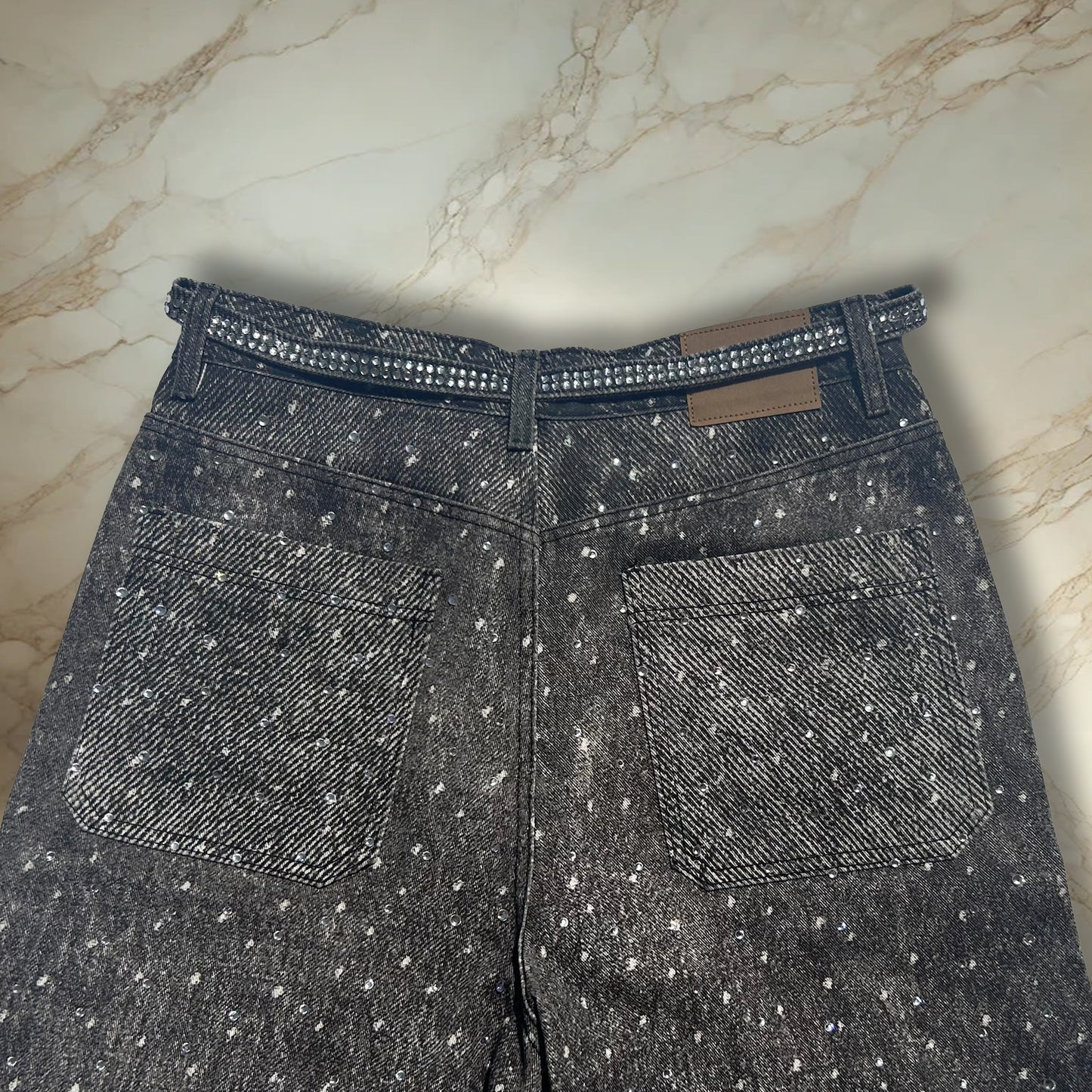 Noir Crystal Jorts