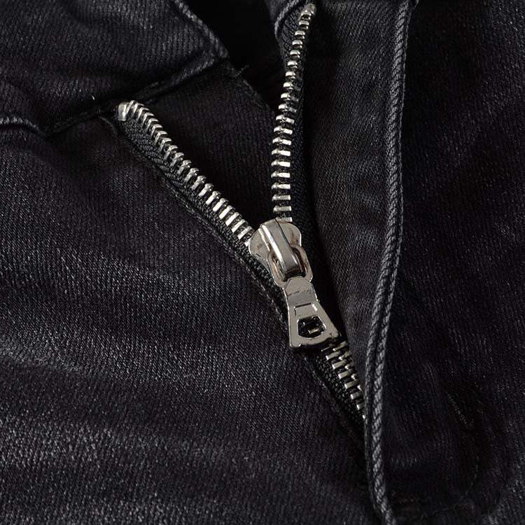 Black Pink Patch Denim