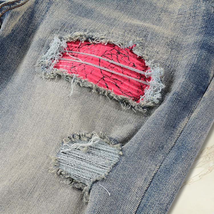 Pink Bandana Denim