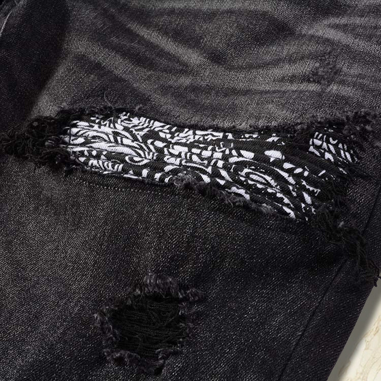 Black Bandana Denim