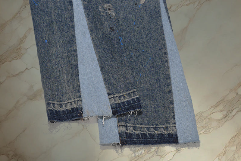 Painted Flared Denim