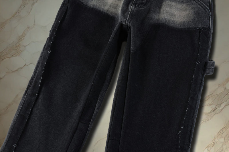 Black Flared Denim