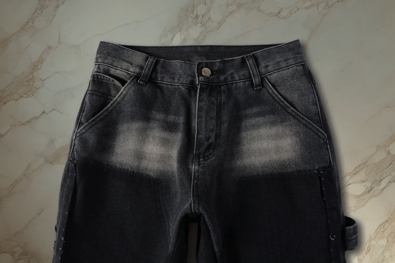 Black Flared Denim