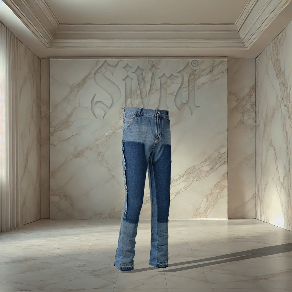 Blue Flared Denim