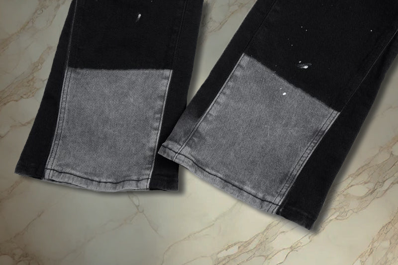 Shadow Painted Flared Denim