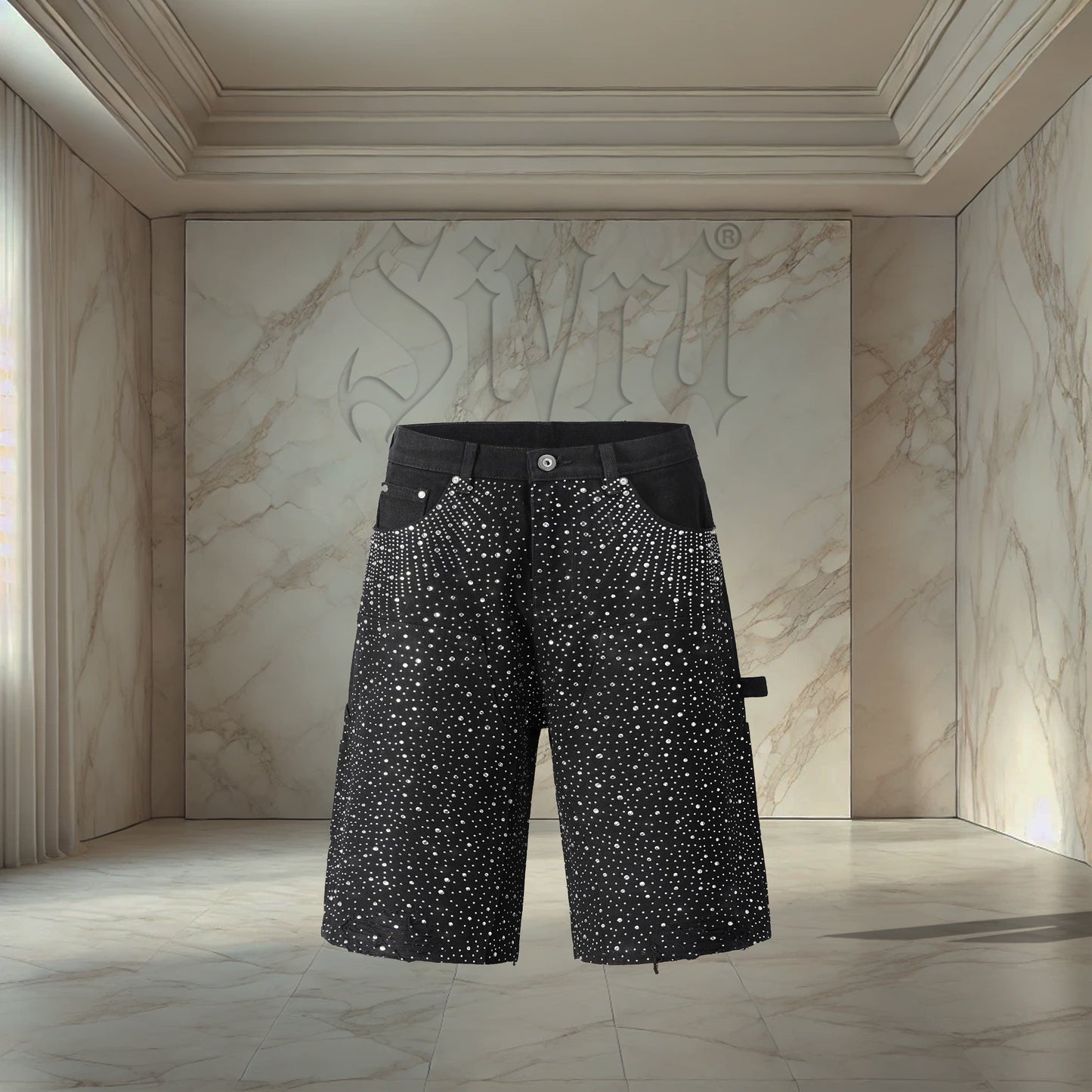 Black Neon Jorts