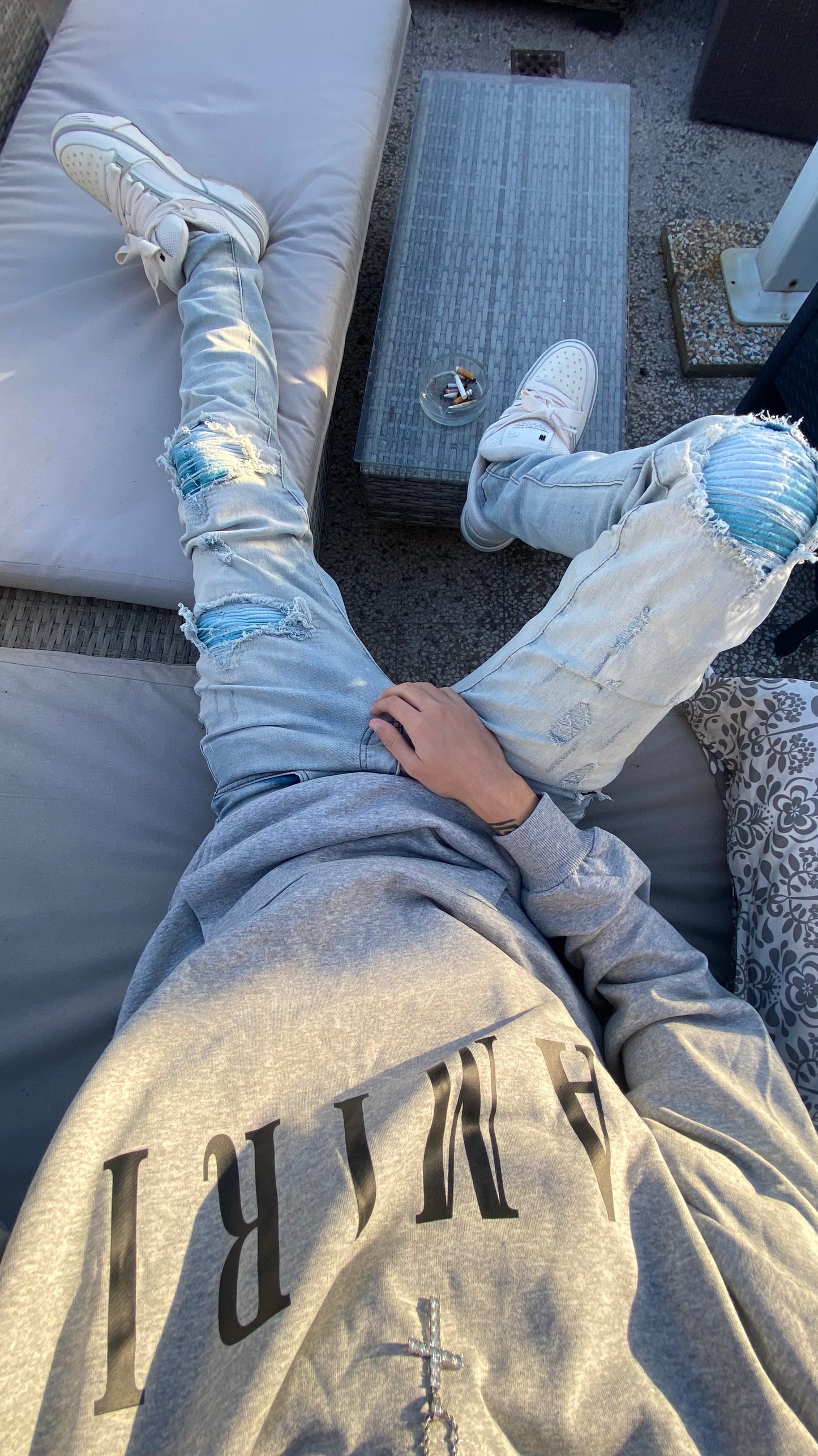 Light Blue Patch Denim