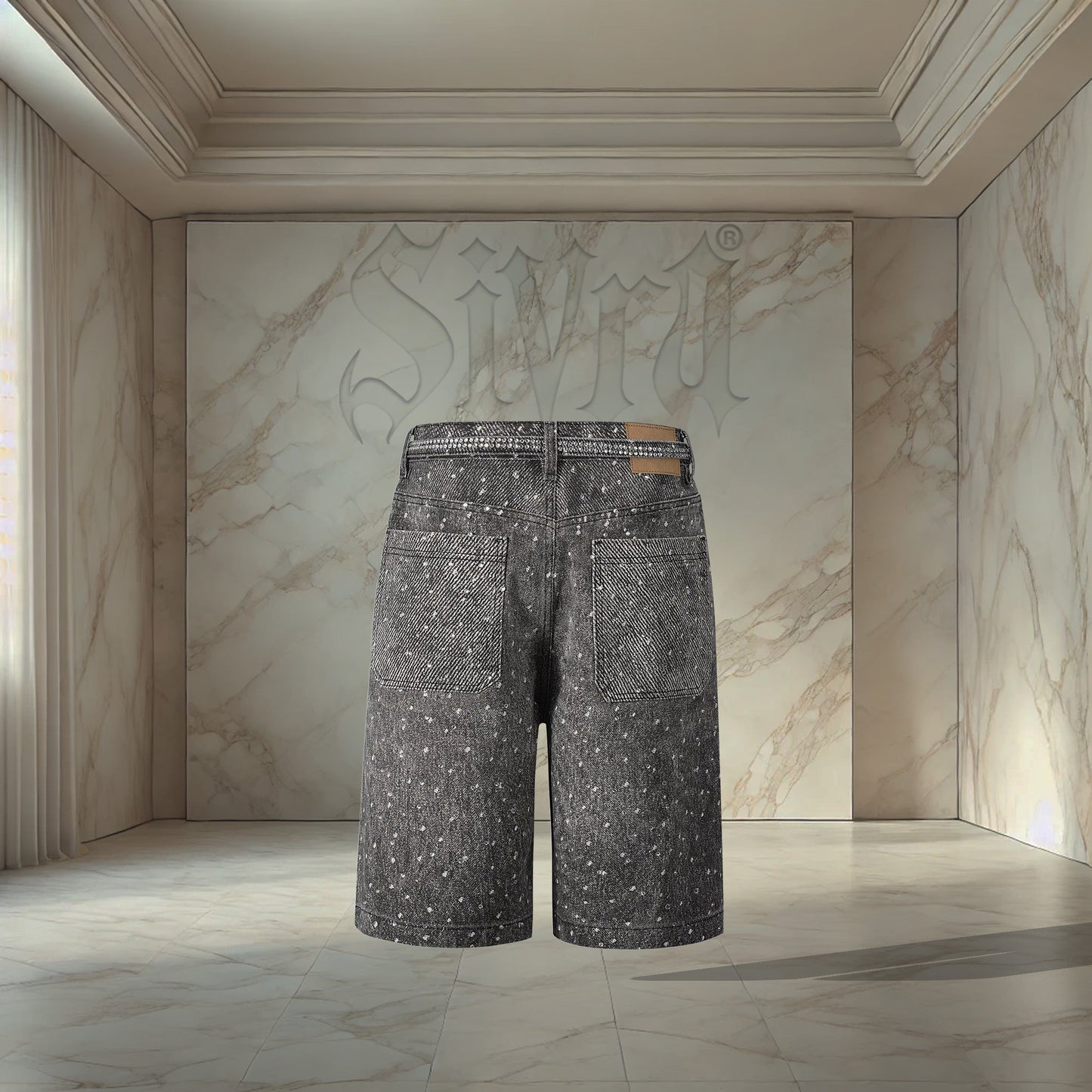 Noir Crystal Jorts