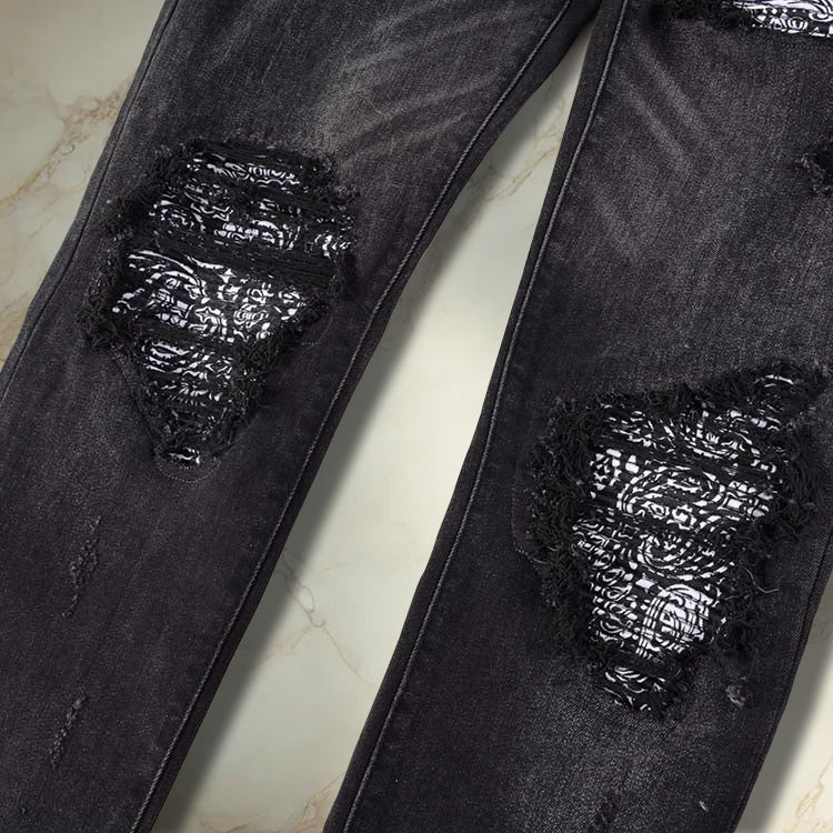 Black Bandana Denim