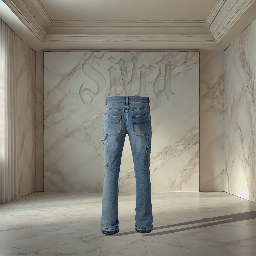 Blue Flared Denim