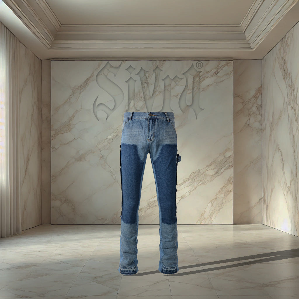 Blue Flared Denim