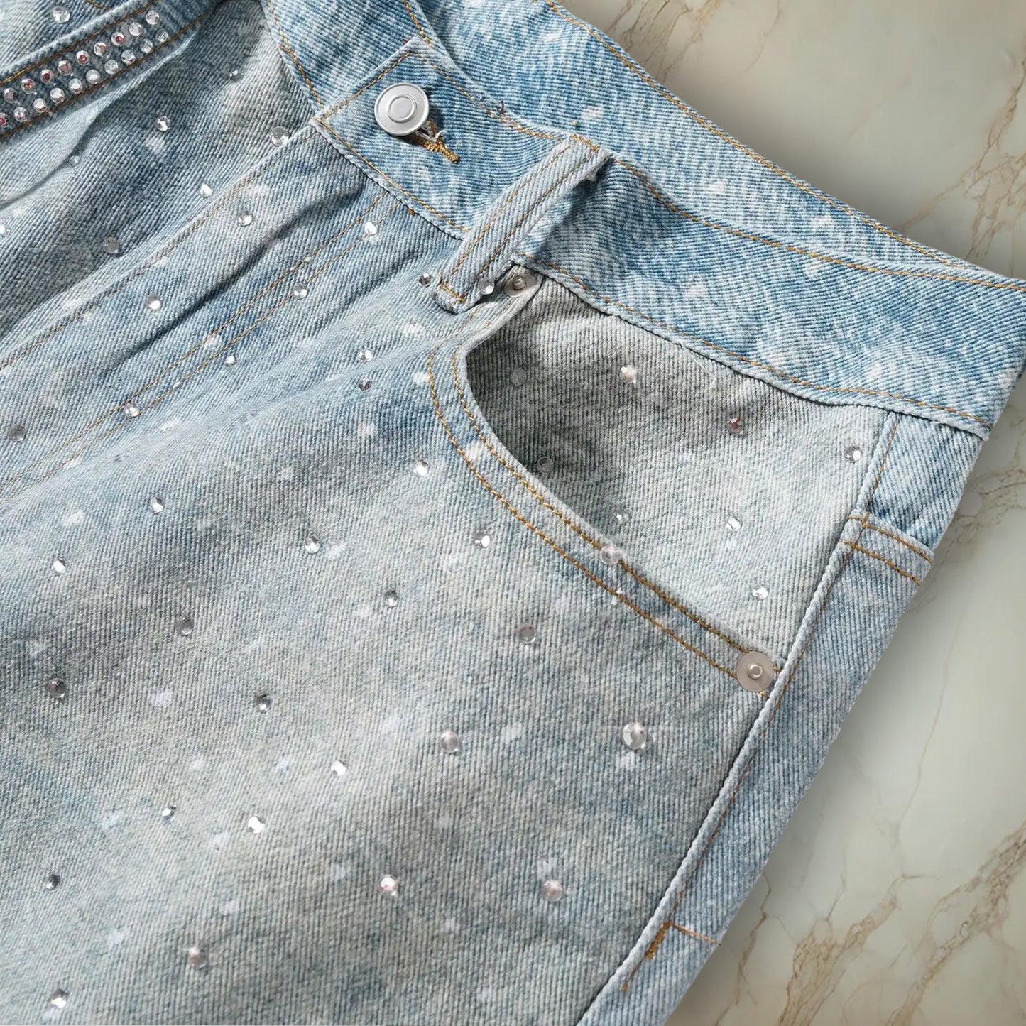 Light Crystal Jorts